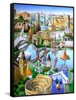 Landmarks of the World-Adrian Chesterman-Framed Stretched Canvas