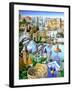 Landmarks of the World-Adrian Chesterman-Framed Art Print