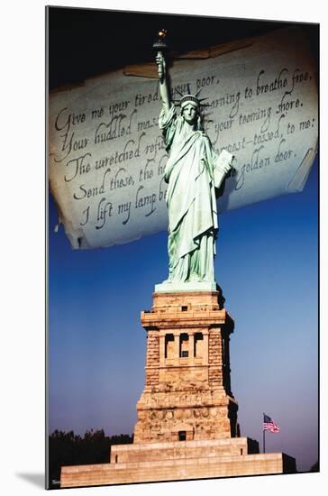 Landmarks - The Statue Of Liberty-Trends International-Mounted Poster