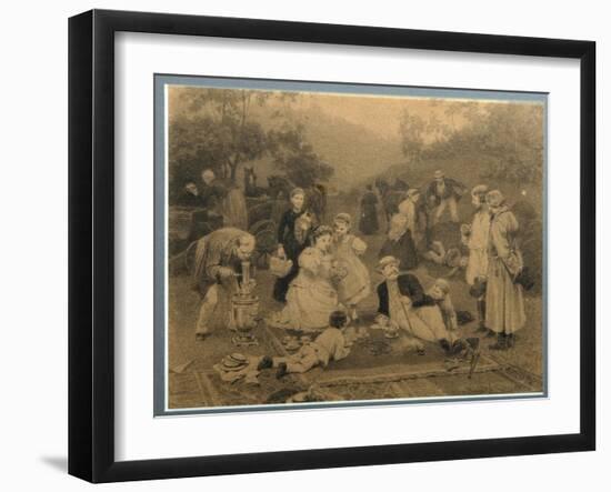 Landowner Tea Party-Nikolai Dmitrievich Dmitriev-Orenburgsky-Framed Giclee Print