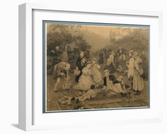 Landowner Tea Party-Nikolai Dmitrievich Dmitriev-Orenburgsky-Framed Giclee Print