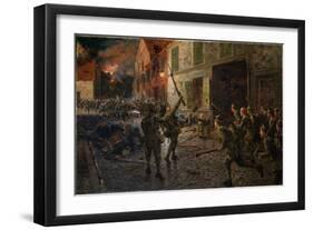 Landrecies, 25th August 1914, 1915-William Barnes Wollen-Framed Giclee Print