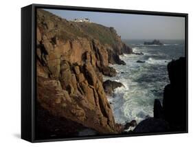 Lands End, Cornwall, England, United Kingdom-John Miller-Framed Stretched Canvas