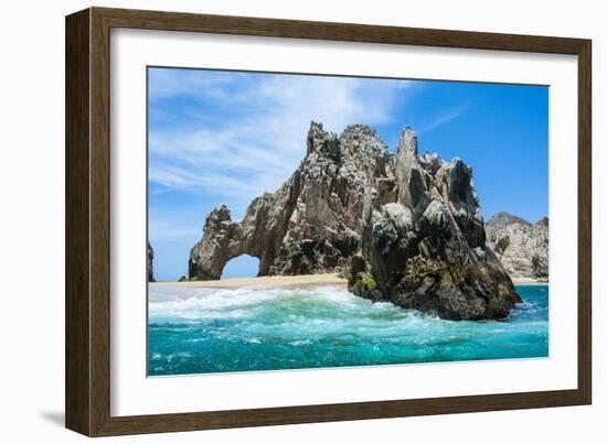 Lands End Rock Formation, Los Cabos, Baja California, Mexico, North America-Michael Runkel-Framed Photographic Print