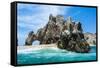 Lands End Rock Formation, Los Cabos, Baja California, Mexico, North America-Michael Runkel-Framed Stretched Canvas