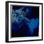 Landsat Image of Mississippi River Pouring Sediment Incl. Pollutants into Gulf of Mexico-null-Framed Photographic Print