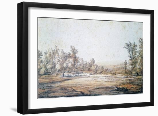 Landscape, 1620-1691-Aelbert Cuyp-Framed Premium Giclee Print