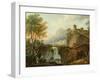 Landscape, 1766 (Oil on Canvas)-Charles Francois Lacroix de Marseille-Framed Giclee Print