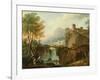 Landscape, 1766 (Oil on Canvas)-Charles Francois Lacroix de Marseille-Framed Giclee Print