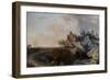 Landscape, 1767 (Oil on Canvas)-Louis Gabriel Moreau-Framed Giclee Print