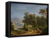 Landscape, 1808 (Oil on Canvas)-Jean Joseph Xavier Bidauld-Framed Stretched Canvas