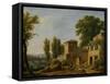 Landscape, 1822 (Oil on Canvas)-Jean Joseph Xavier Bidauld-Framed Stretched Canvas