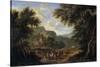Landscape -18th Century-Adriaen Fransz Boudewijns-Stretched Canvas