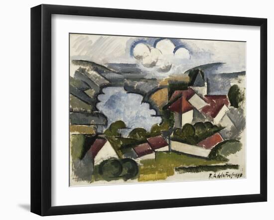 Landscape, 1912 (Oil on Canvas)-Roger de La Fresnaye-Framed Giclee Print