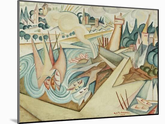 Landscape, 1912-Amadeu de Souza-Cardoso-Mounted Giclee Print