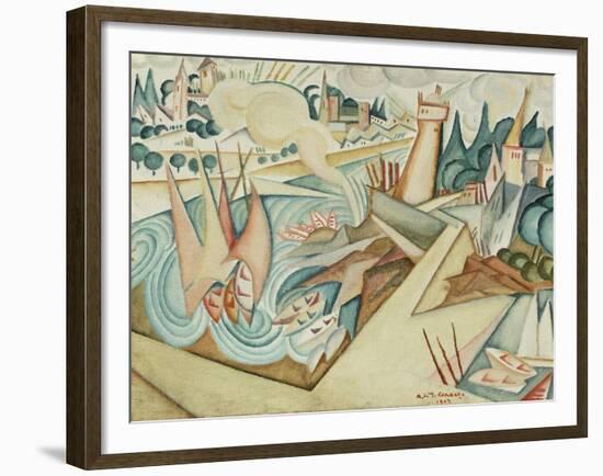 Landscape, 1912-Amadeu de Souza-Cardoso-Framed Giclee Print