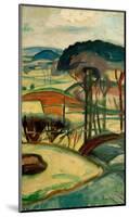 Landscape, 1918-Edvard Munch-Mounted Giclee Print