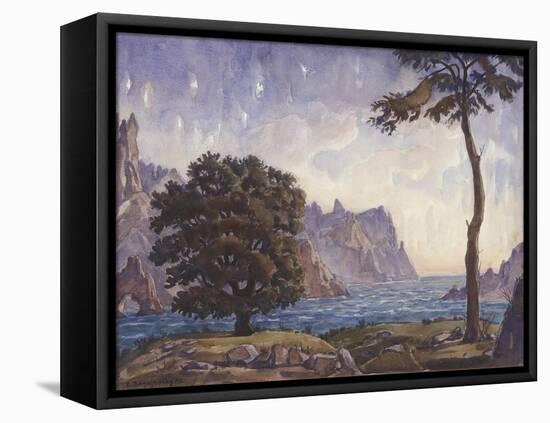 Landscape, 1942-Konstantin Fyodorovich Bogayevsky-Framed Stretched Canvas