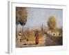 Landscape (A Road in Mugello)-Eduardo Gordigiani-Framed Giclee Print