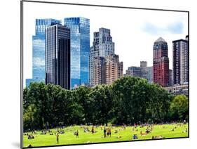 Landscape, a Summer in Central Park, Lifestyle, Manhattan, New York City-Philippe Hugonnard-Mounted Premium Photographic Print