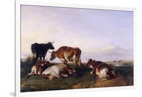 Landscape and Cattle, 1868-Thomas Sidney Cooper-Framed Giclee Print