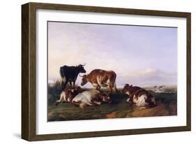 Landscape and Cattle, 1868-Thomas Sidney Cooper-Framed Giclee Print