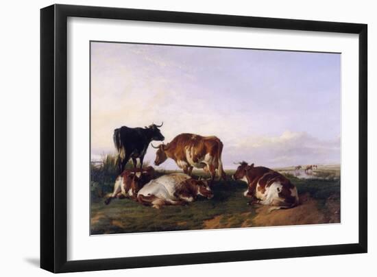 Landscape and Cattle, 1868-Thomas Sidney Cooper-Framed Giclee Print