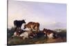 Landscape and Cattle, 1868-Thomas Sidney Cooper-Stretched Canvas