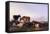 Landscape and Cattle, 1868-Thomas Sidney Cooper-Framed Stretched Canvas