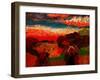 Landscape and Cottage-John Newcomb-Framed Giclee Print