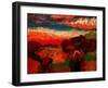 Landscape and Cottage-John Newcomb-Framed Giclee Print