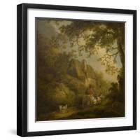 Landscape and Cottage-George Morland-Framed Giclee Print