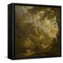 Landscape and Cottage-George Morland-Framed Stretched Canvas