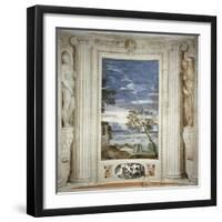 Landscape and Dog-Paolo Veronese-Framed Giclee Print