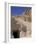 Landscape and Family-Member Tomb Opening in Valley of the Queens, Luxor, Egypt-Cindy Miller Hopkins-Framed Photographic Print