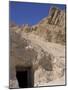Landscape and Family-Member Tomb Opening in Valley of the Queens, Luxor, Egypt-Cindy Miller Hopkins-Mounted Photographic Print