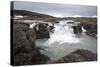 Landscape and Watefall, Iceland, Polar Regions-Michael-Stretched Canvas