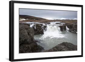 Landscape and Watefall, Iceland, Polar Regions-Michael-Framed Photographic Print