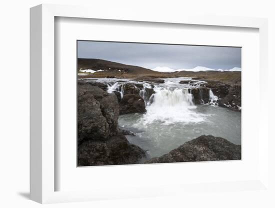 Landscape and Watefall, Iceland, Polar Regions-Michael-Framed Photographic Print