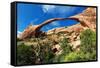 Landscape Arch, Arches National Park, Utah-Geraint Tellem-Framed Stretched Canvas