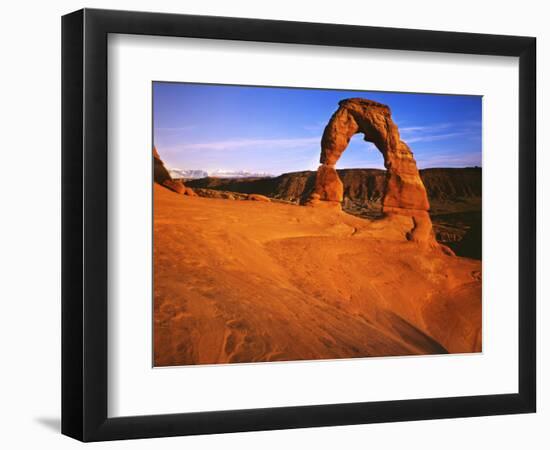 Landscape Arches, Delicate Arch, Arches National Park, Utah, USA-Charles Gurche-Framed Photographic Print