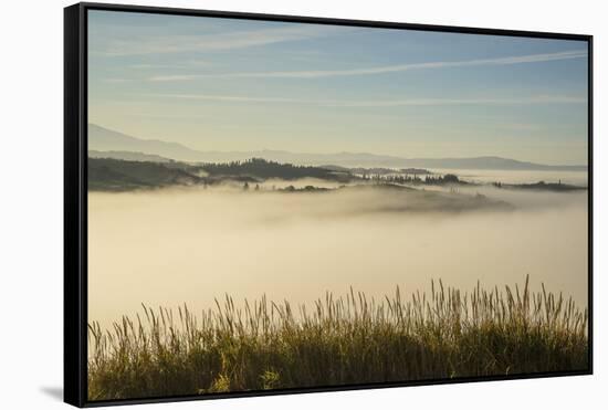 Landscape around Asciano-Guido Cozzi-Framed Stretched Canvas