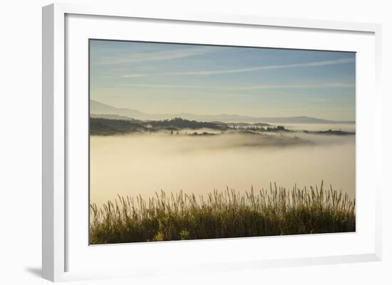 Landscape around Asciano-Guido Cozzi-Framed Photographic Print