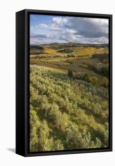 Landscape around Castello Di Poppiano-Guido Cozzi-Framed Stretched Canvas