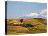 Landscape around Enna with Mount Etna in the Background, Enna, Sicily, Italy, Europe-Levy Yadid-Stretched Canvas