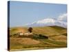 Landscape around Enna with Mount Etna in the Background, Enna, Sicily, Italy, Europe-Levy Yadid-Stretched Canvas