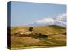 Landscape around Enna with Mount Etna in the Background, Enna, Sicily, Italy, Europe-Levy Yadid-Stretched Canvas