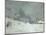 Landscape Around Honfleur, Snow, circa 1867-Claude Monet-Mounted Giclee Print