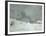 Landscape Around Honfleur, Snow, circa 1867-Claude Monet-Framed Giclee Print