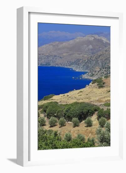 Landscape around Triopetra Beach, South Crete Coast. Wild Coast. Libyan Sea. Crete, Greece.-null-Framed Giclee Print